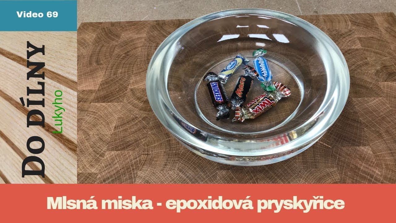 MLSNÁ MISKA – epoxidová pryskyřice !!! Soustružení !!!