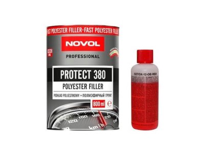 NOVOL plnič PROTECT 380 polyesterový stříkací tmel (0,8 l +0,08l)