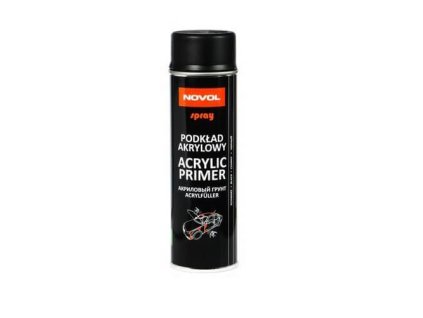 NOVOL plnič acryl primer ČERNÝ sprej, 500 ml