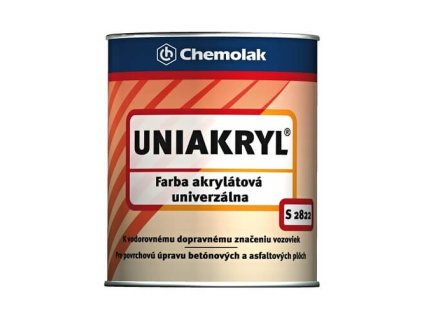 UNIAKRYL S 2822 ČERVENÁ 0,75 l