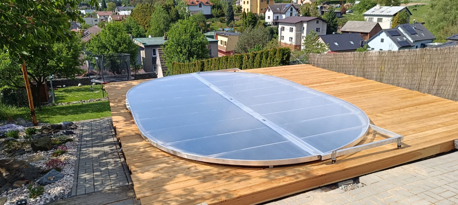 Realizace zastřešení bazénu HP22