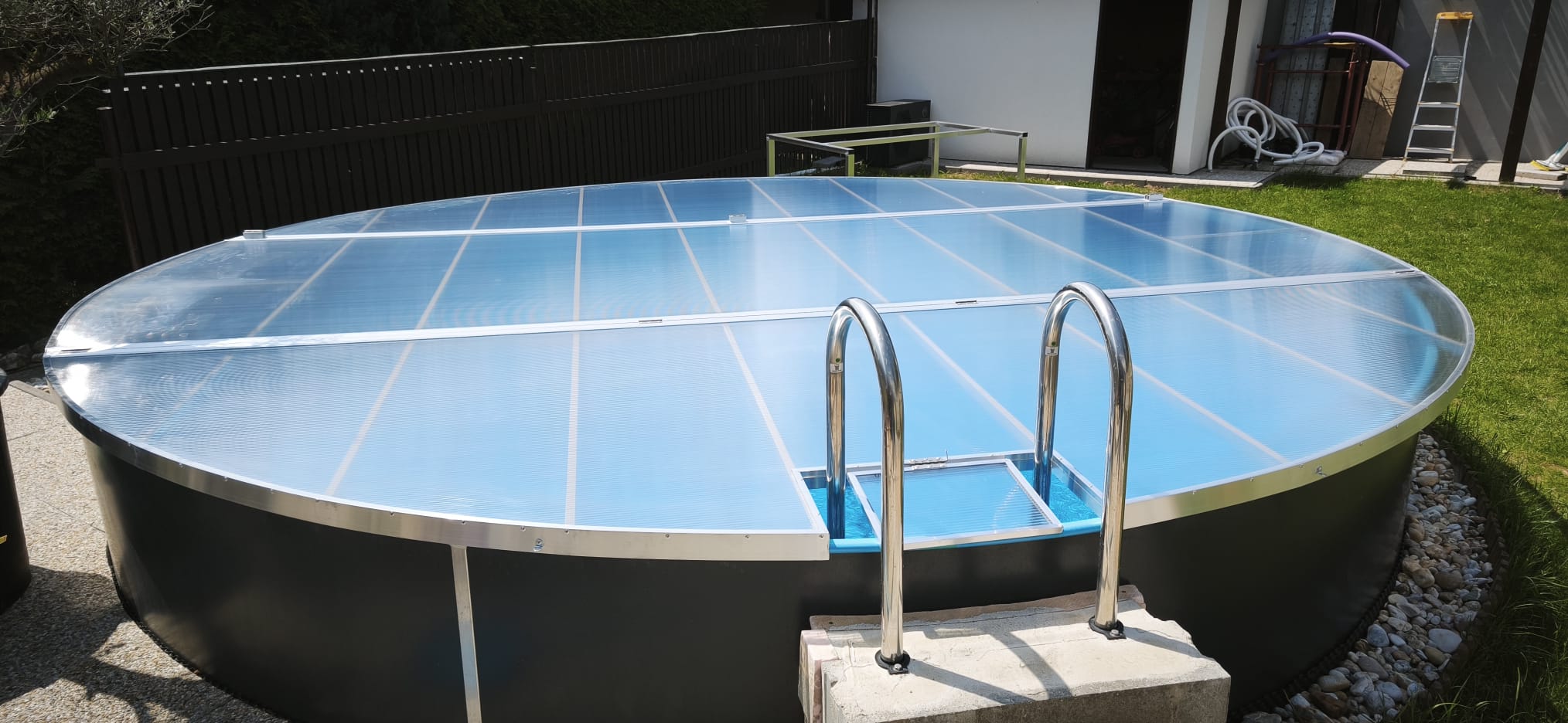 Realizace zastřešení bazénu HP38