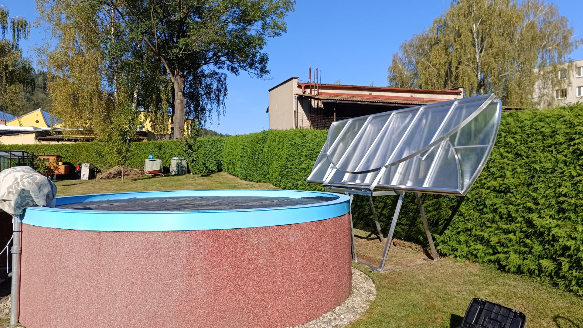 Realizace zastřešení bazénu HP41
