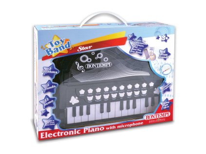 Elektronické piano s mikrofonem