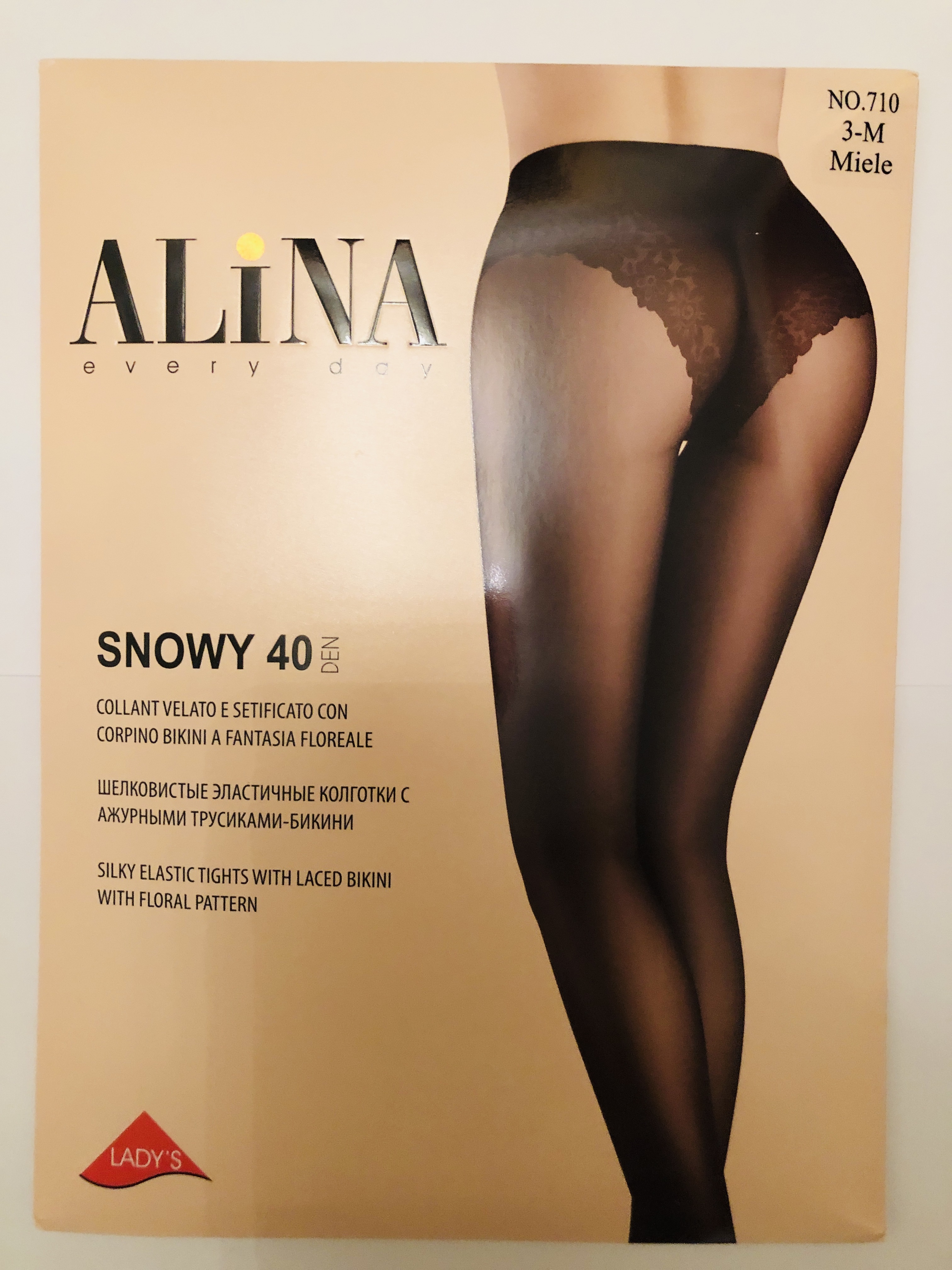 Alina Punčochové kalhoty s krajkovým vorem SNOWY 40 vel.3 - M