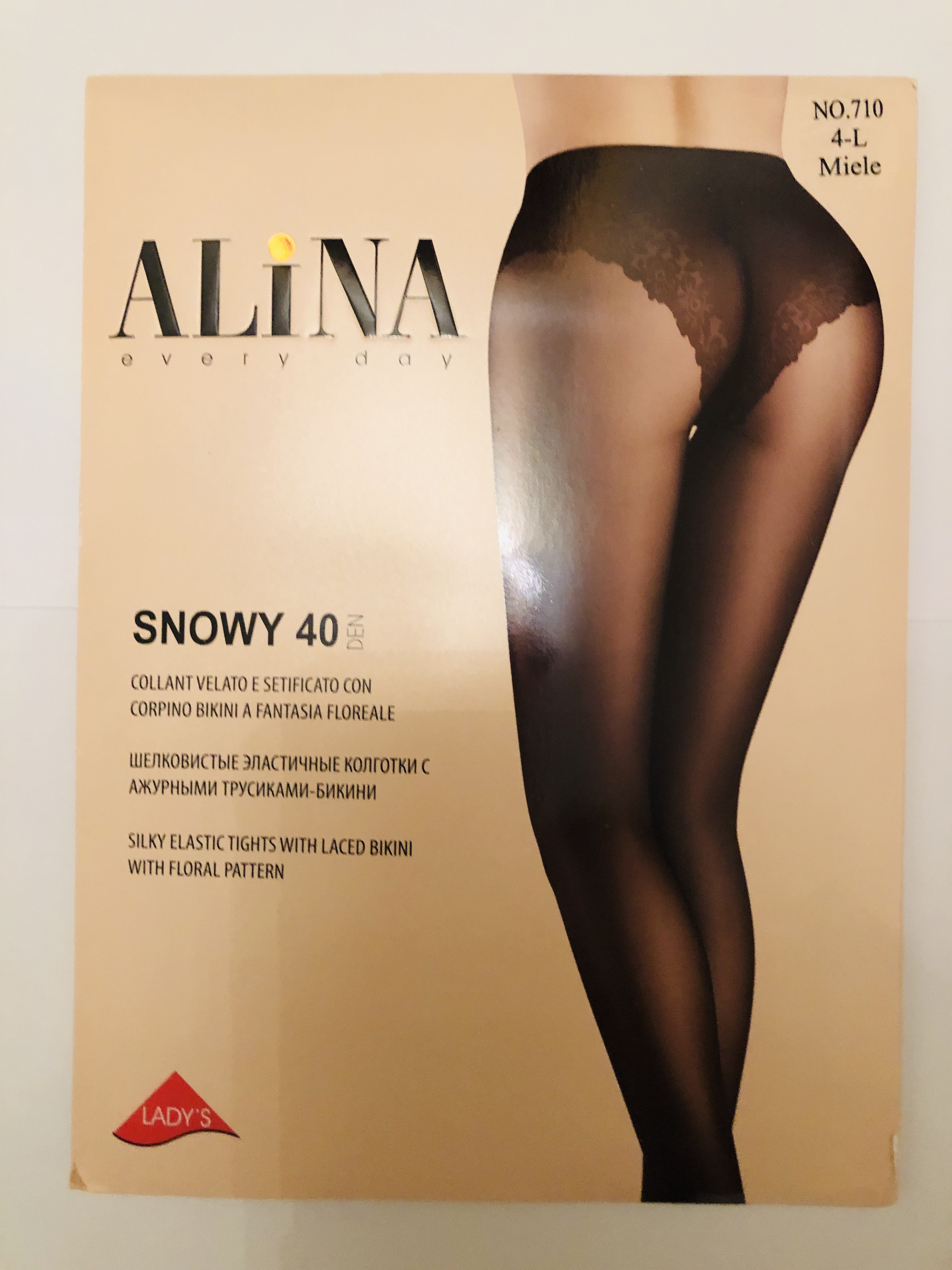 Alina Punčochové kalhoty s krajkovým vorem SNOWY 40 vel.4 - L