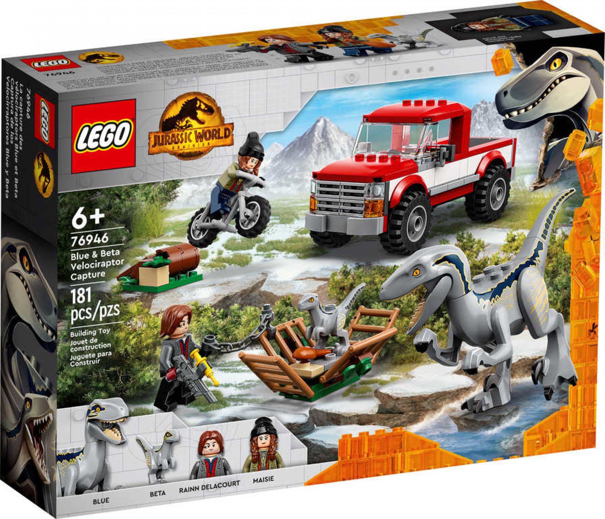 LEGO® Jurassic World 76946 Odchyt velociraptorů Blue a Bety 76946