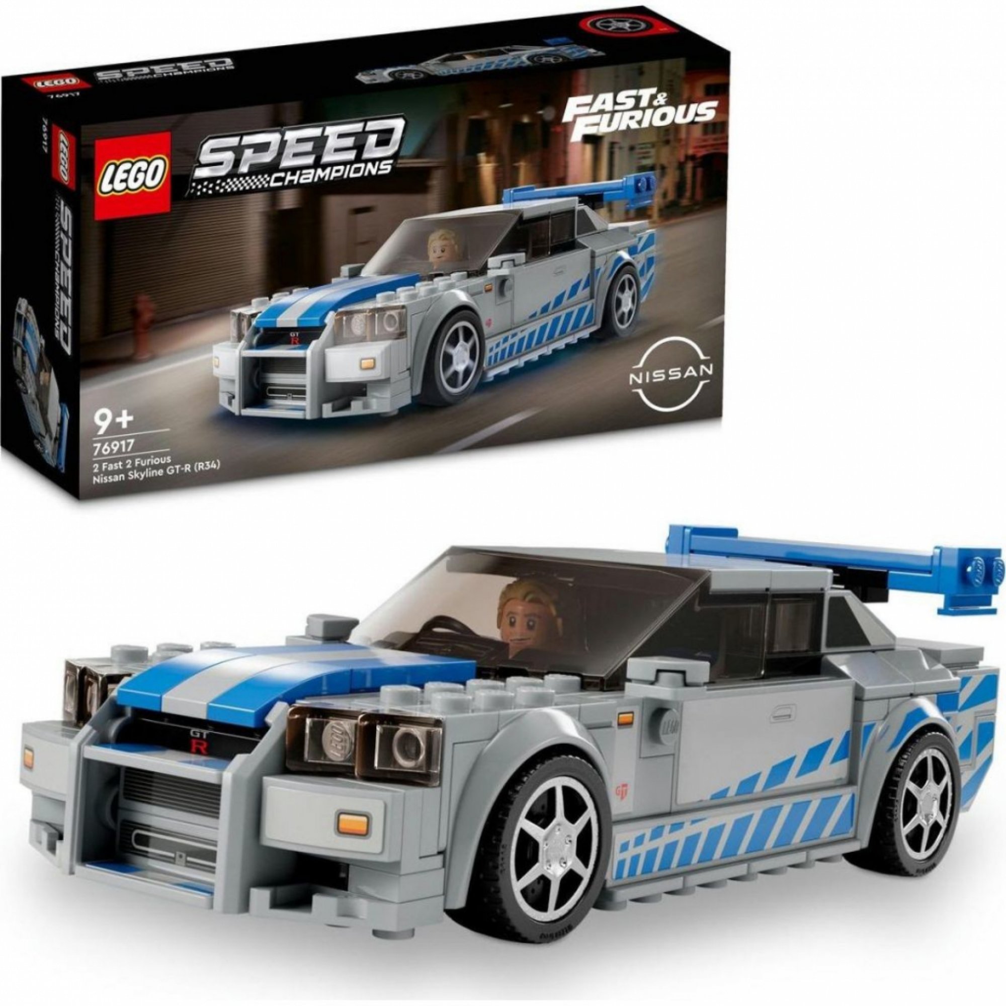 LEGO® Speed Champions 76917 2 Fast 2 Furious Nissan Skyline GTR (R34) 76917