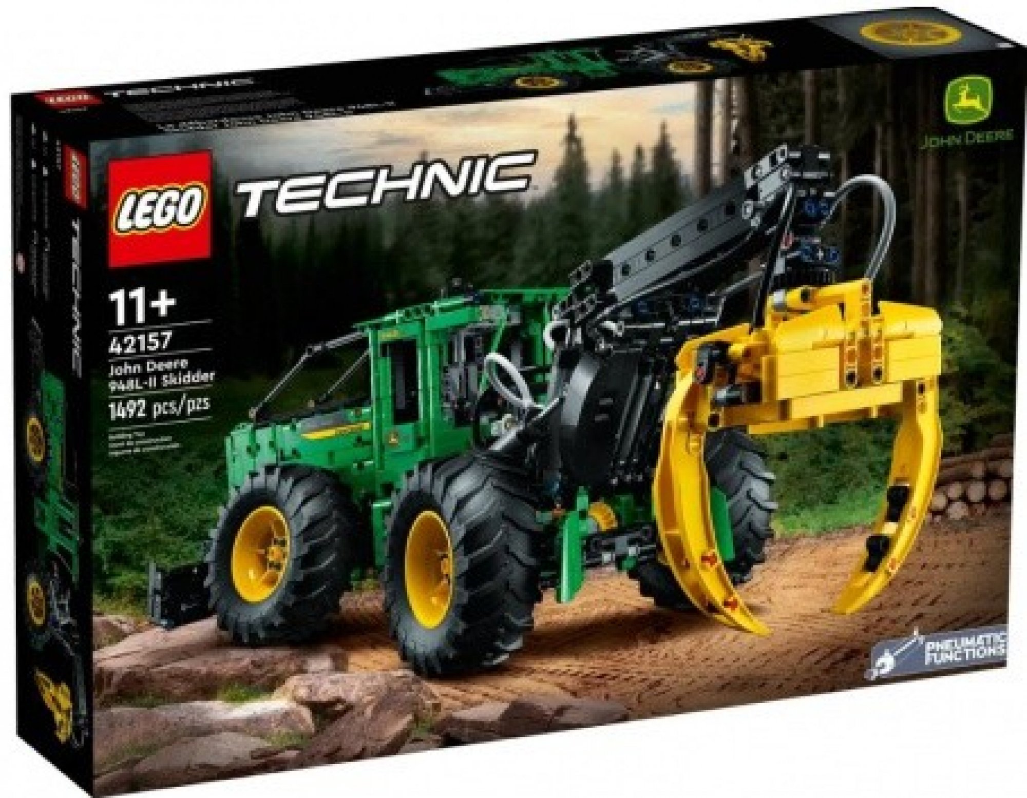 LEGO® Technic 42157 Lesní traktor John Deere 948L-II