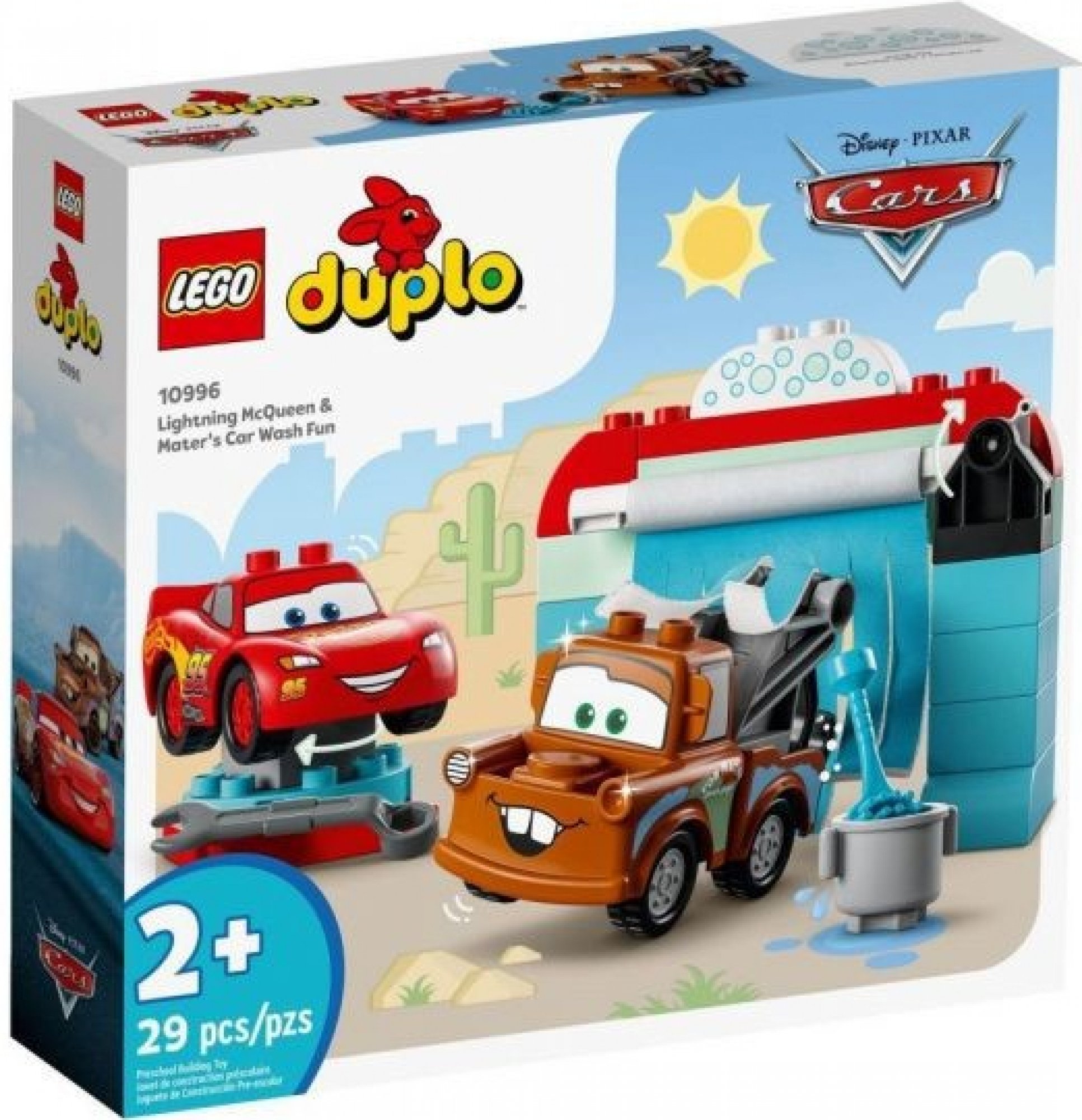 LEGO® DUPLO® Disney 10996 Na myčce s Bleskem McQueenem a Burákem 10996