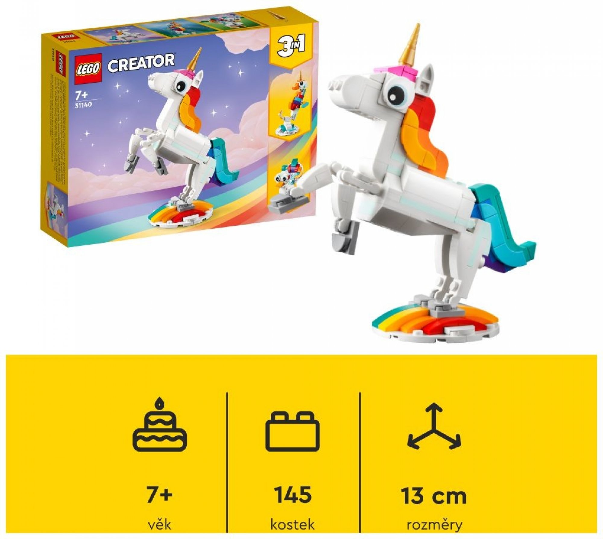 LEGO® Creator 31140 Kouzelný jednorožec 31140