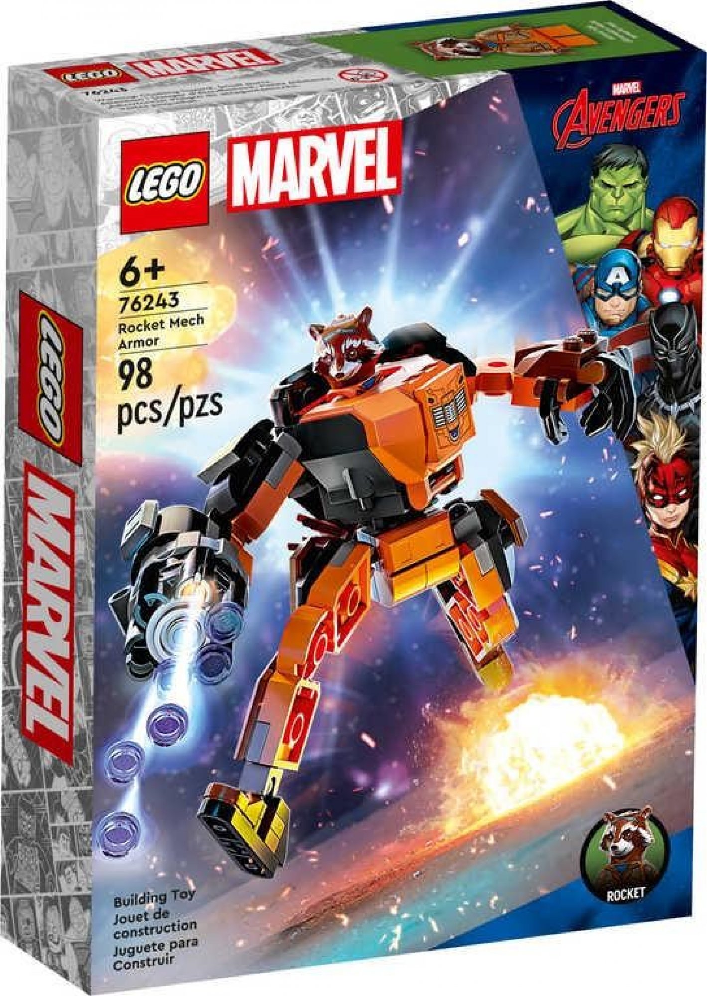 LEGO® Marvel 76243 Rocket v robotickém brnění 76243