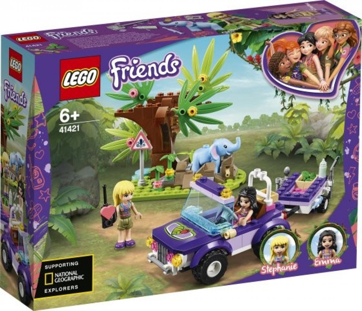 LEGO® Friends 41421 Záchrana slůněte v džungli 41421