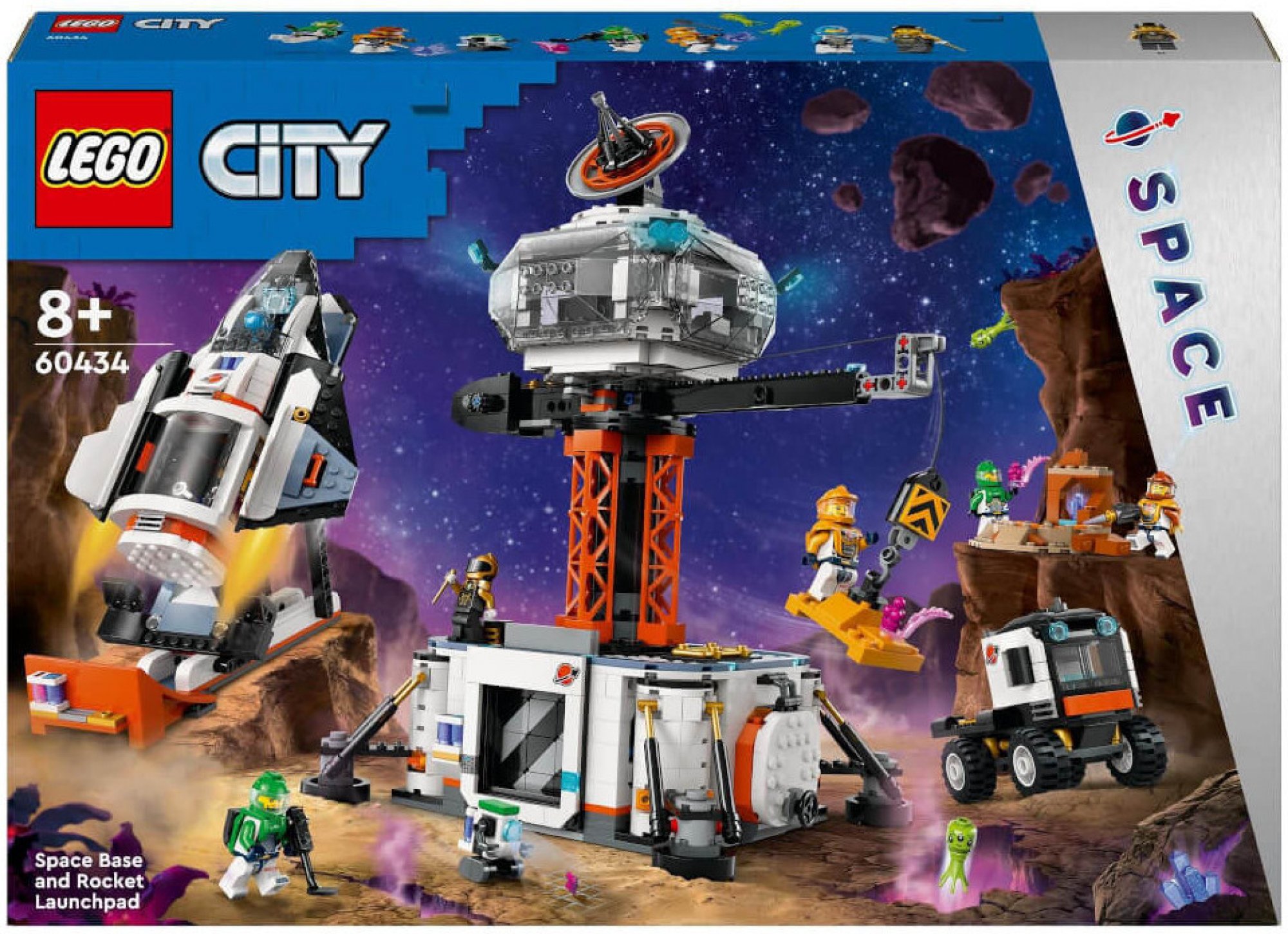 LEGO® City 60434 Vesmírná základna a startovací rampa pro raketu 60434