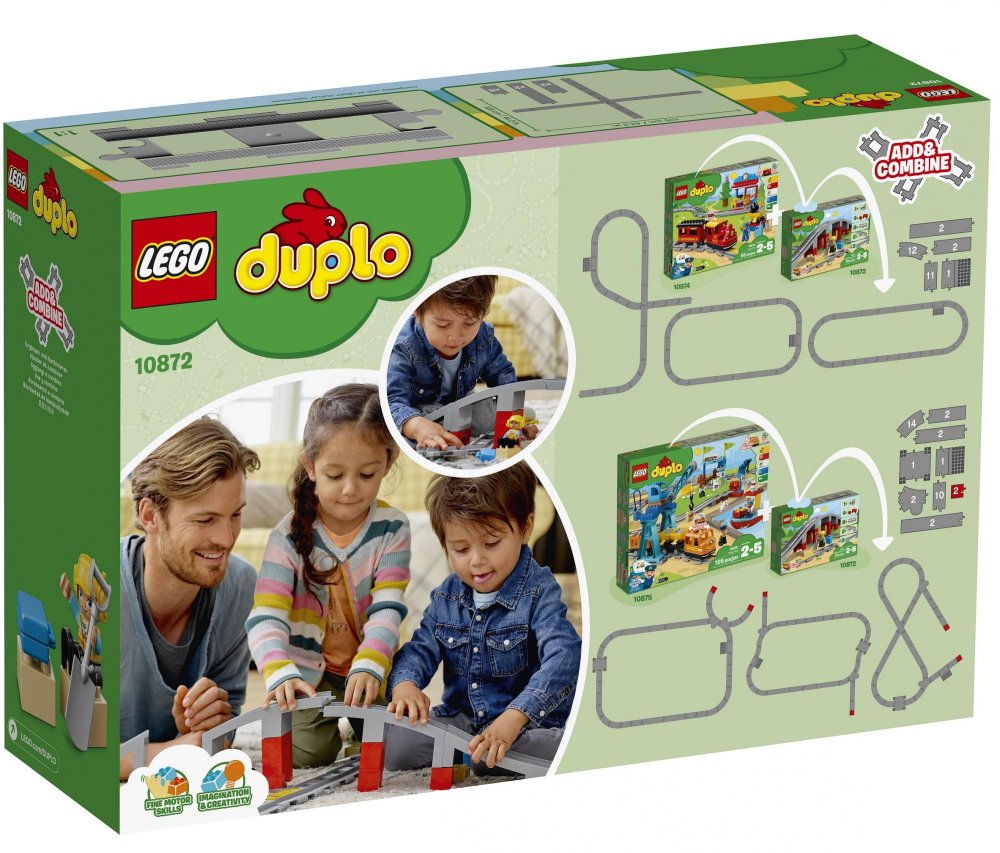 LEGO DUPLO® Town 10872 Doplňky k vláčku – most a koleje 10872