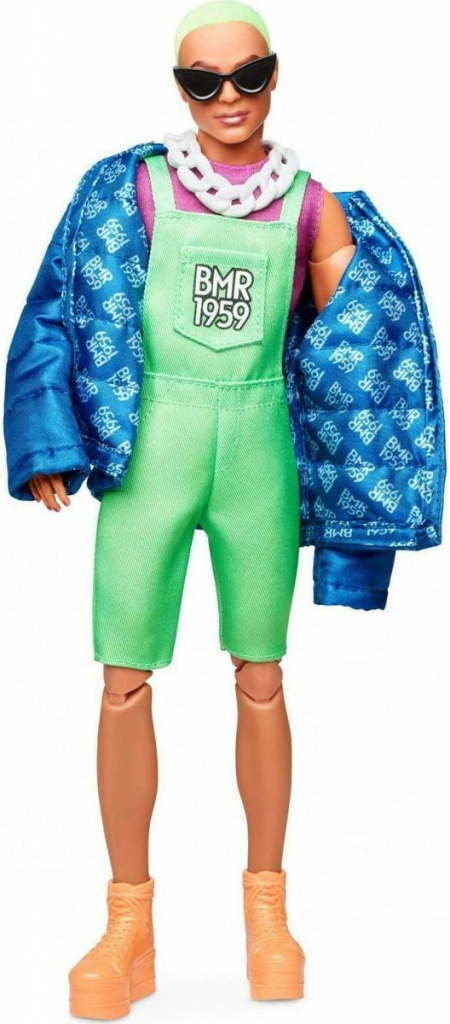 Mattel Barbie Ken se zelenými vlasy módní deluxe