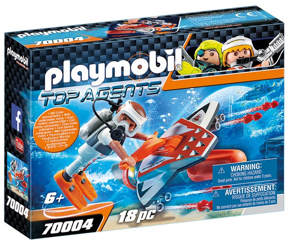 Playmobil 70004 Spy Team podvodní skútr
