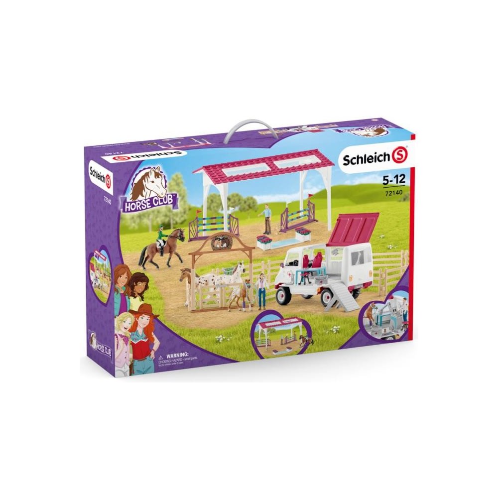 Schleich 72140 Speciální velká sada s mobilní veterinou a jízdárnou