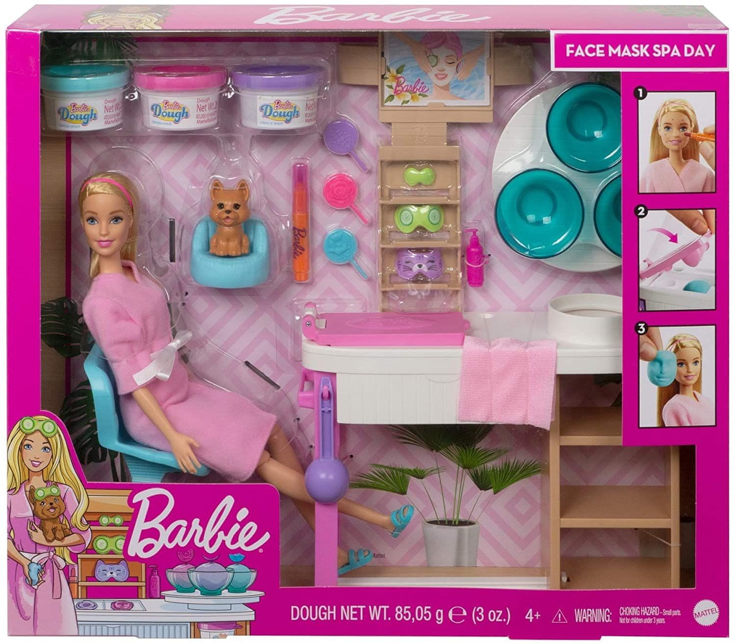 Mattel Barbie Salón krásy Herní set s blondýnkou