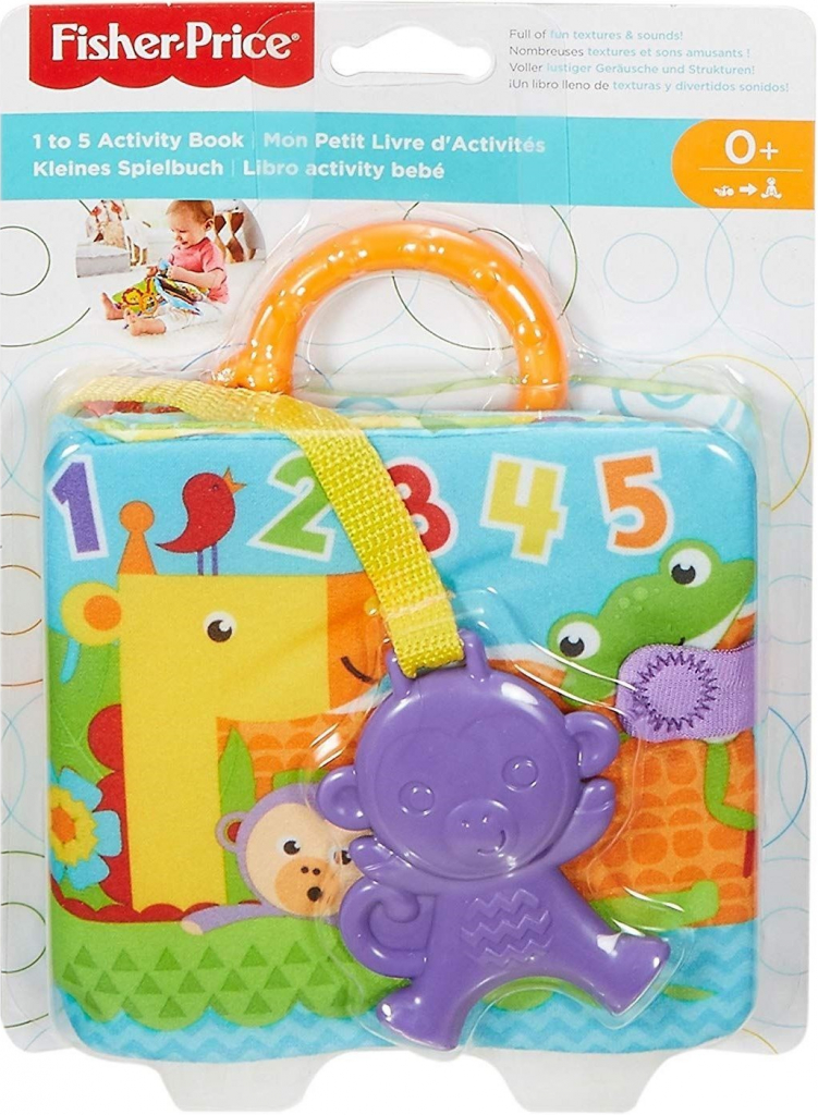 Mattel Fisher-Price měkká knížka se zvířátky