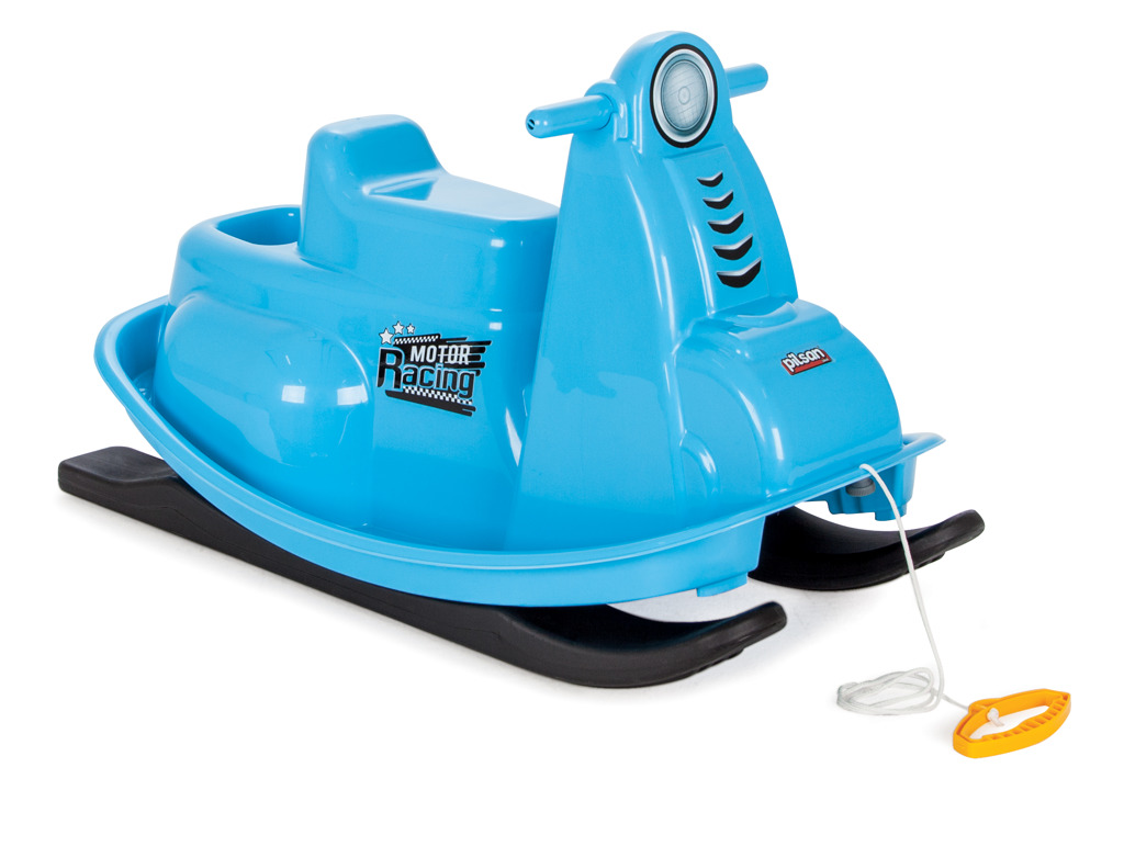 Plastkon Sáňky plastové SNOW MOTORCYCLE modrá 86 cm