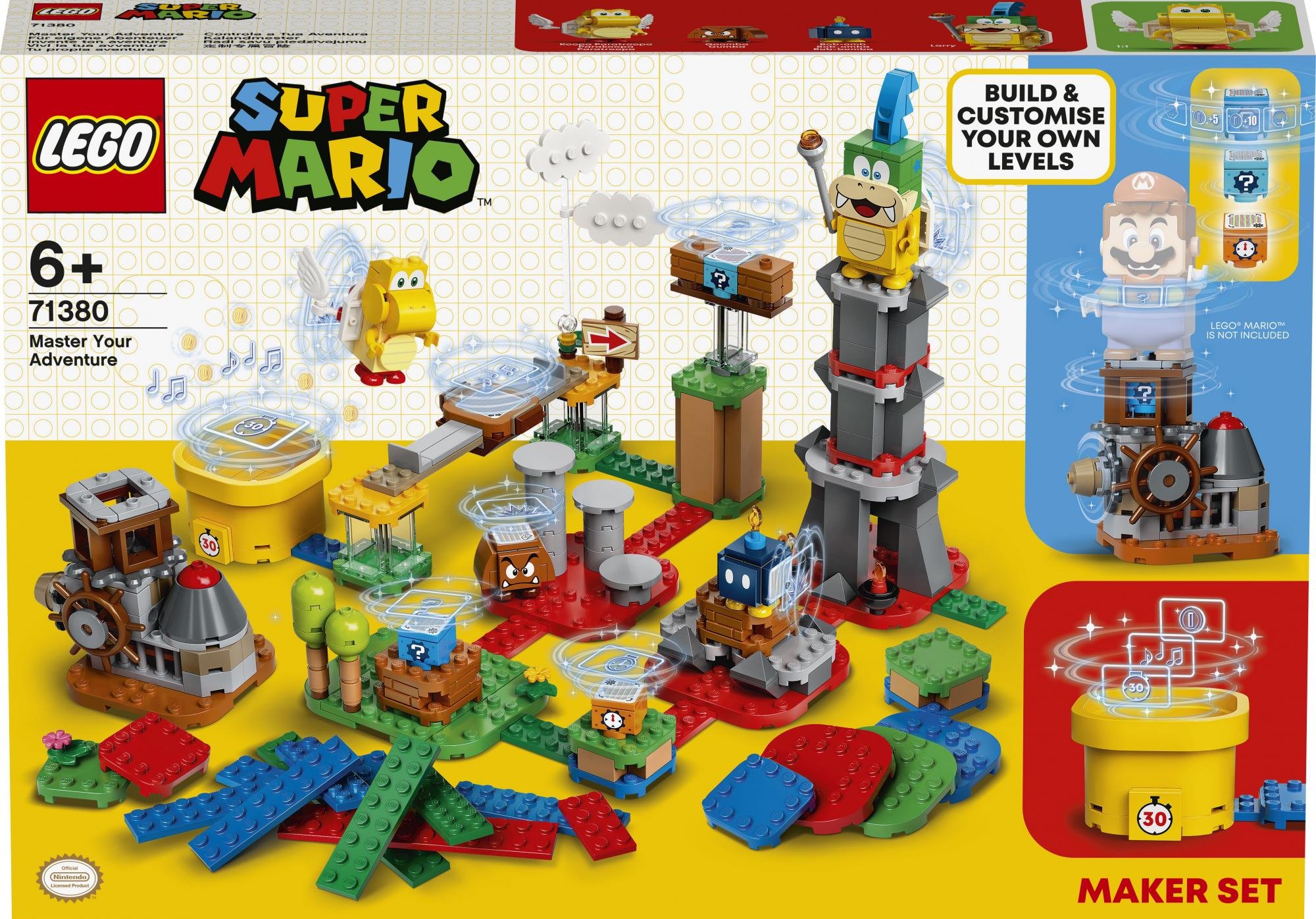 LEGO Super Mario™ 71380 Set pro tvůrce – mistrovská dobrodružství