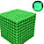NeoCube Magnetické kuličky Světle Zelená – magnetická stavebnice, 1000 kuliček