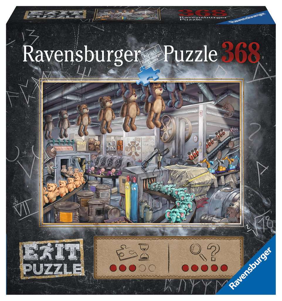 Ravensburger Exit Puzzle: V továrně na hračky 368 dílků