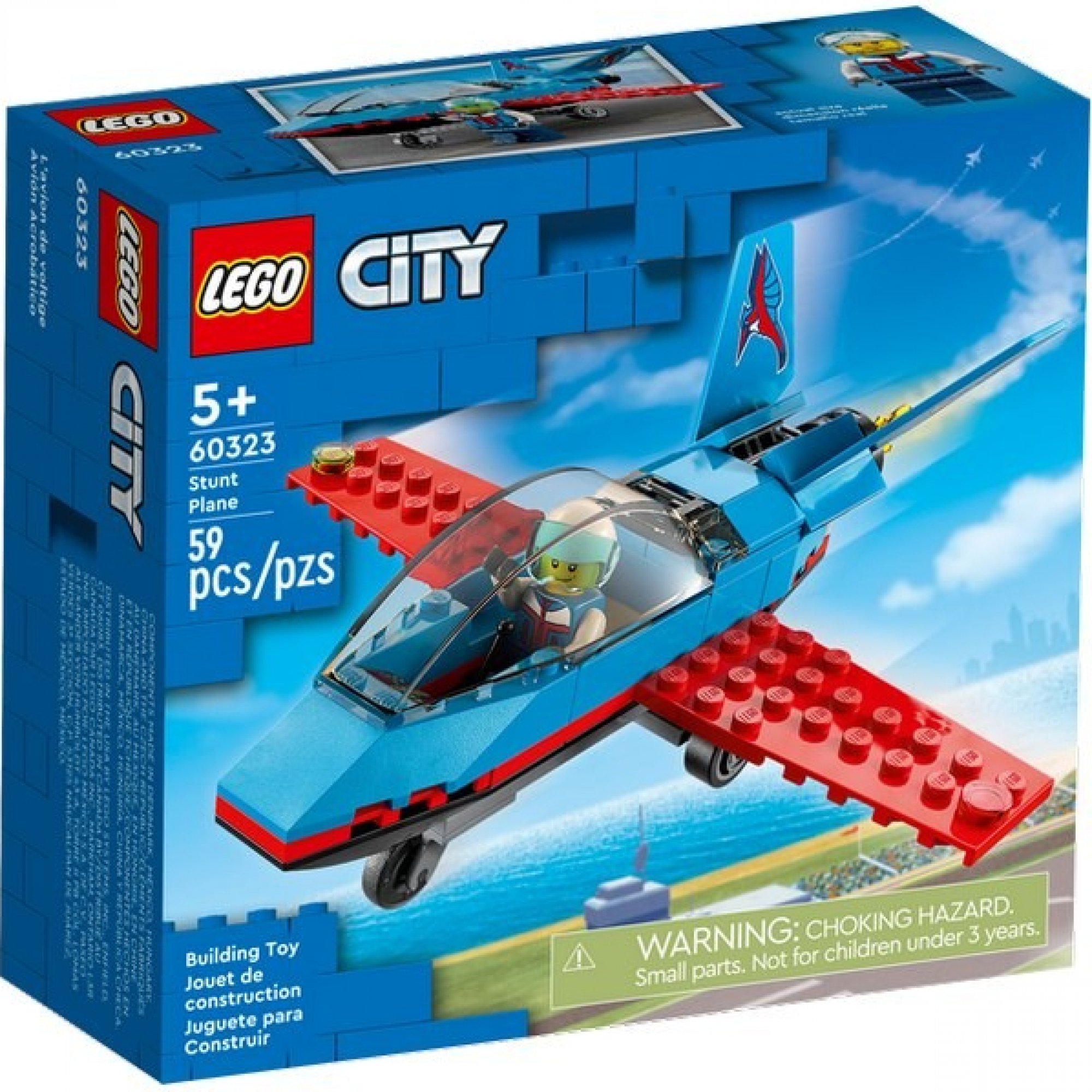 LEGO CITY 60323 Kaskadérské letadlo 60323