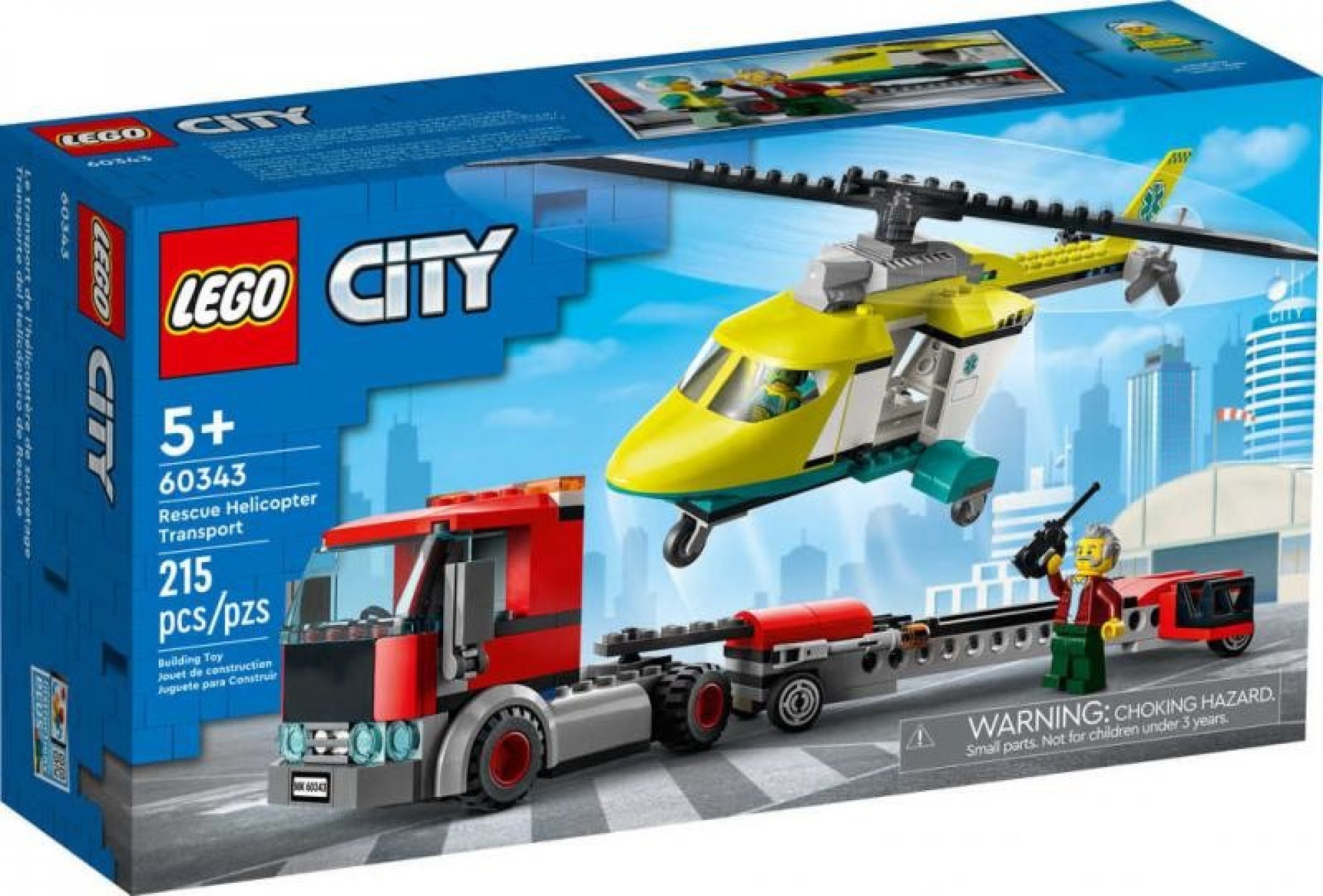 LEGO City 60343 Přeprava záchranářského vrtulníku 60343