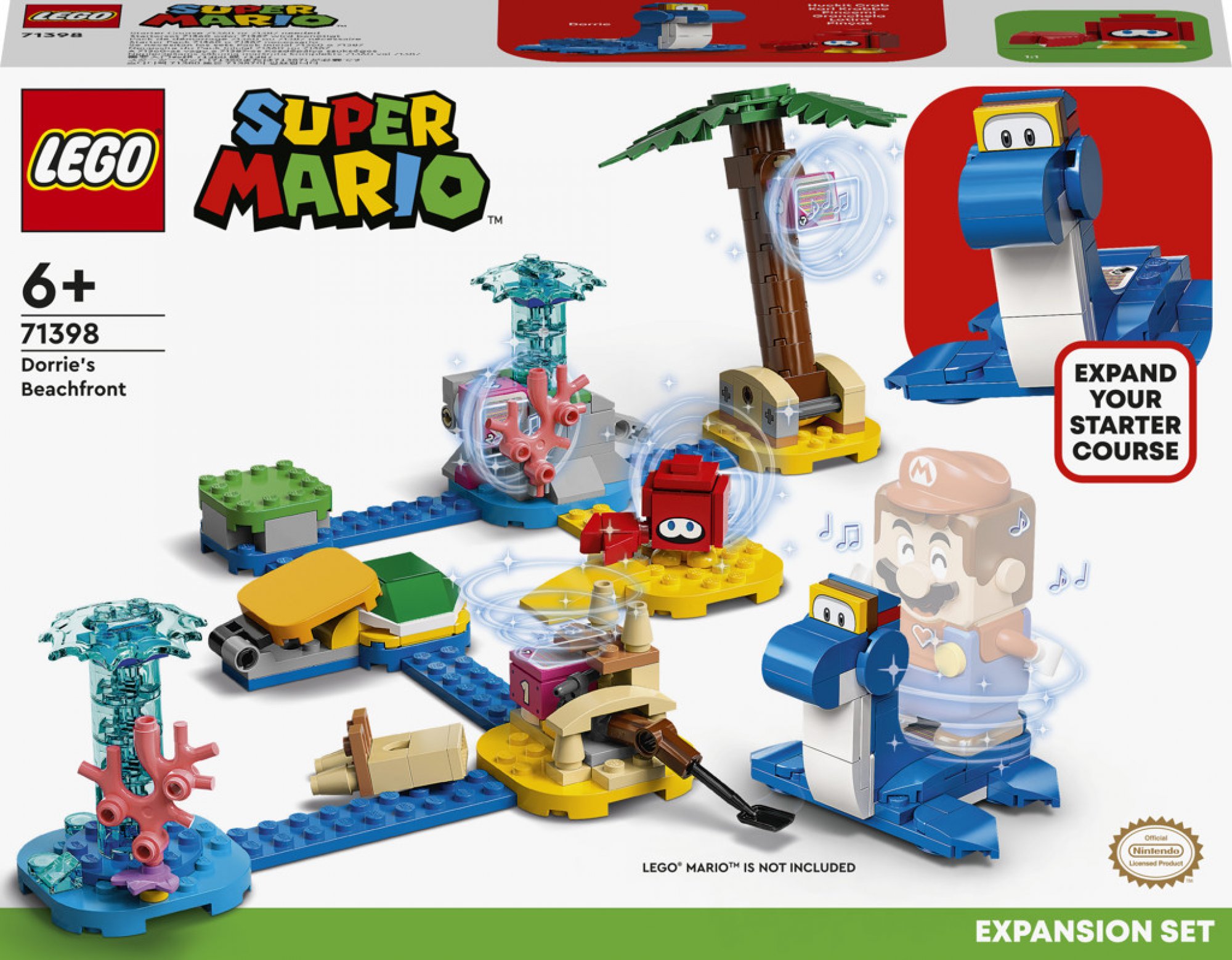 LEGO Super Mario 71398 Na pláži u Dorrie 71397