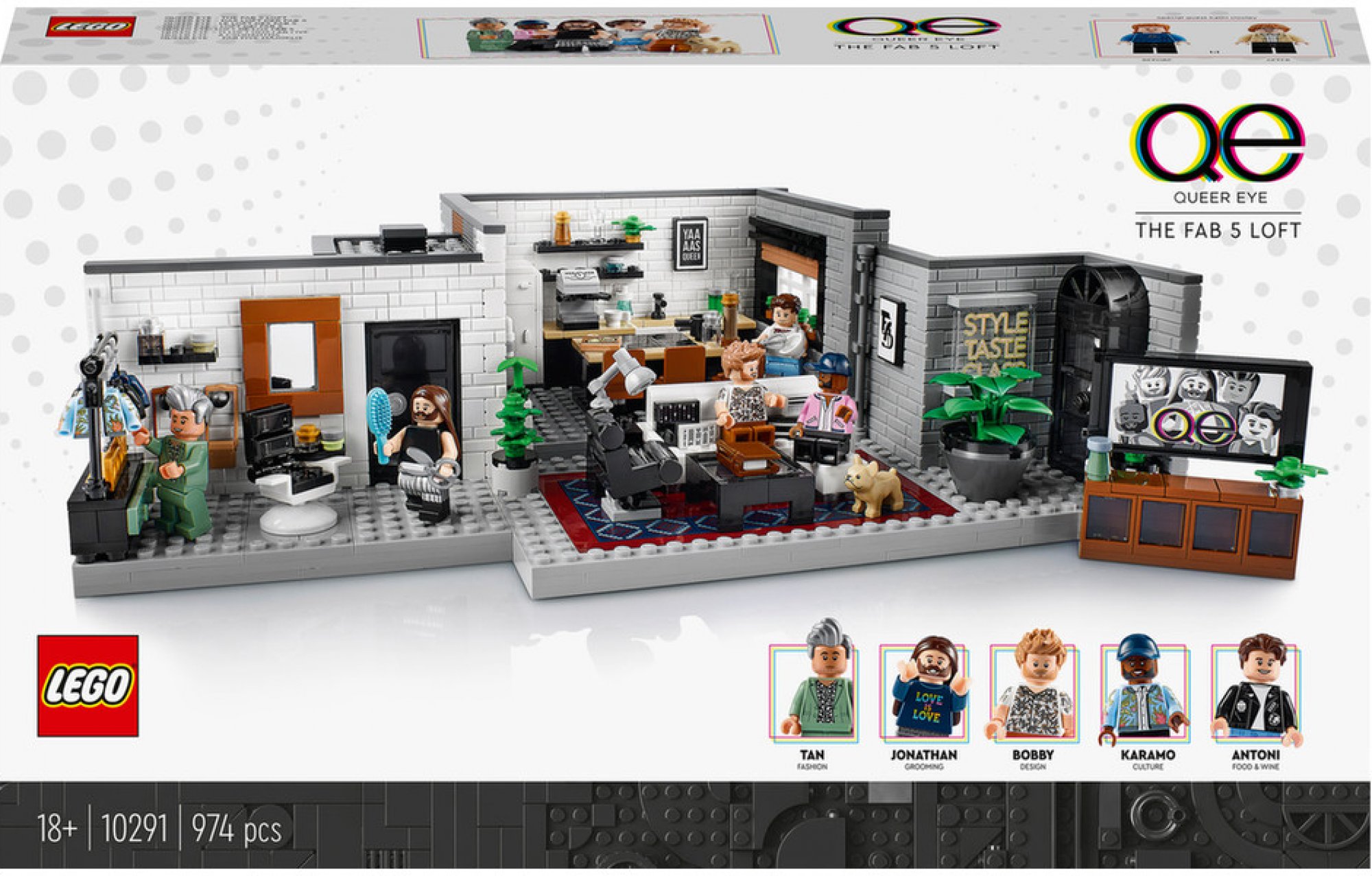 Lego Creator 10291 Queer tým – byt „Úžo Pětky“