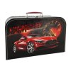 Kufřík závodní auto černo/červený 35 cm