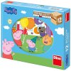 Peppa pig Dřevěné kostky 12 ks