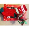 Vánoční ozdoba - Koule s ponožkou - jelen
