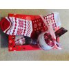 Vánoční ozdoba - Koule s ponožkou - vločka