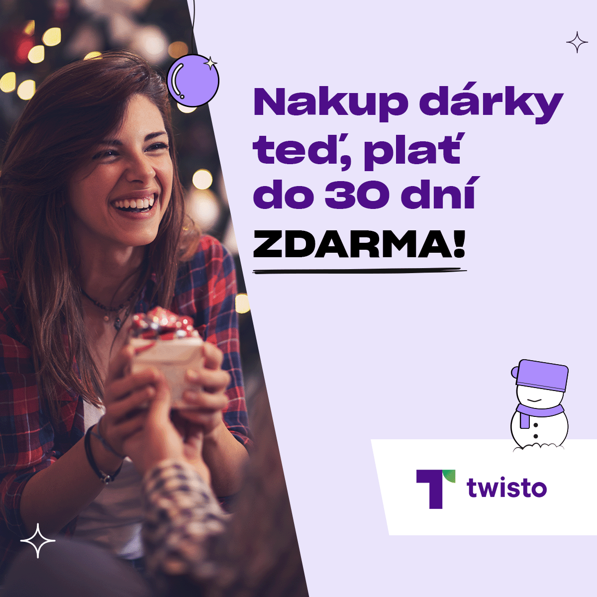 Twisto Pay: nakupujte teď, plaťte až za 30 dní. Zdarma!