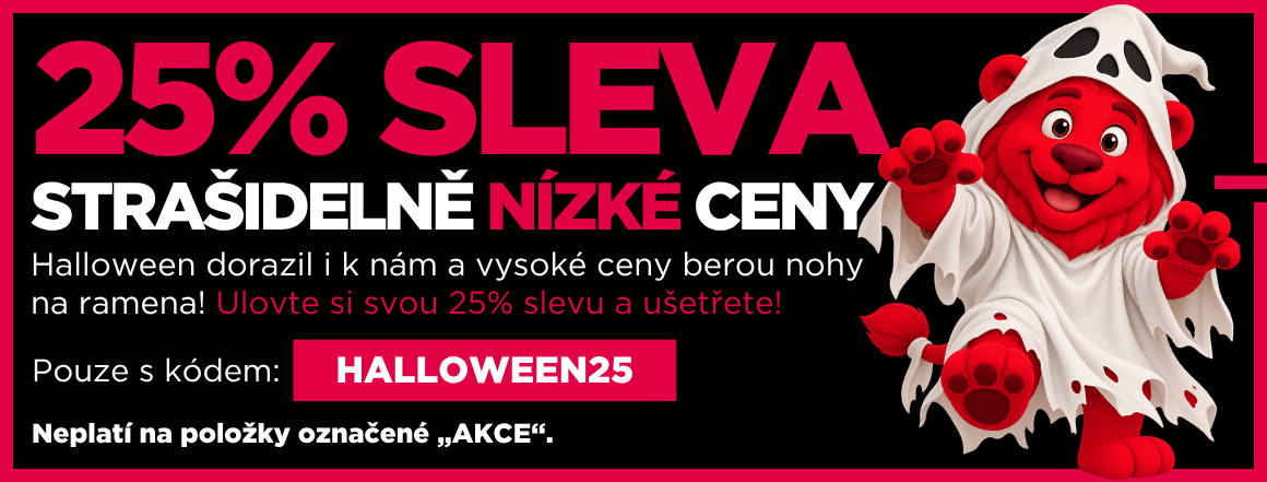 25% halloweenská sleva