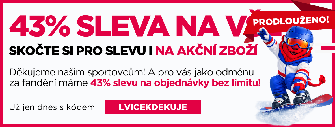 43% sleva prodloužena