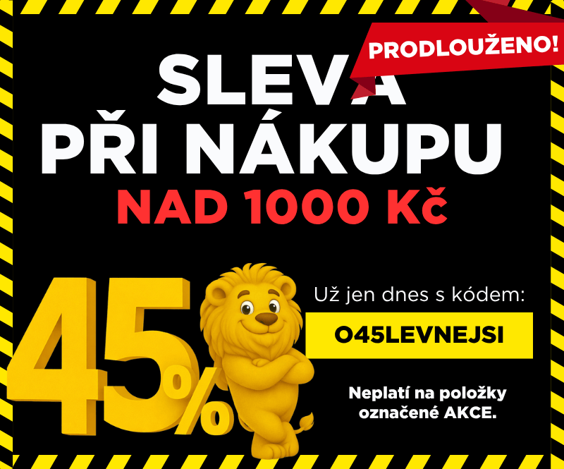 45% sleva prodloužení