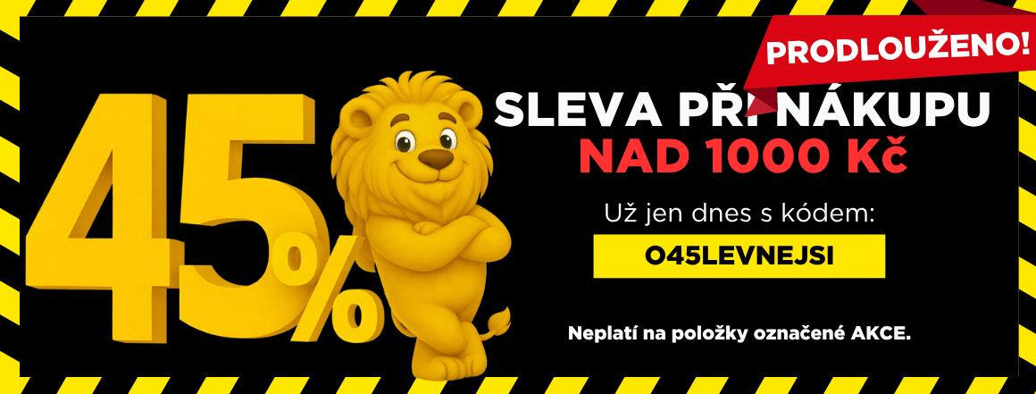 45% sleva prodloužení