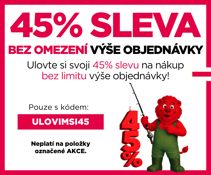 45% sleva bez limitu