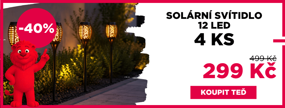 Solární svítidlo 12 LED