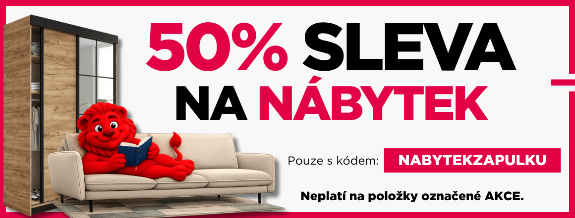 50% sleva na nábytek