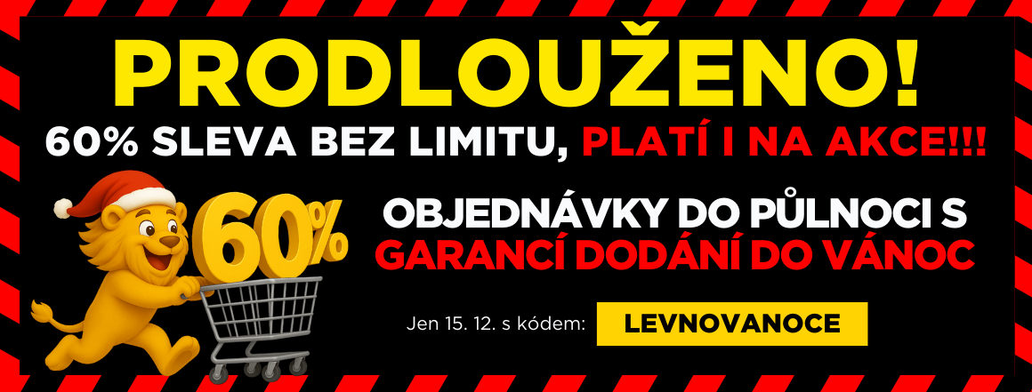 60% sleva a dodání do vánoc