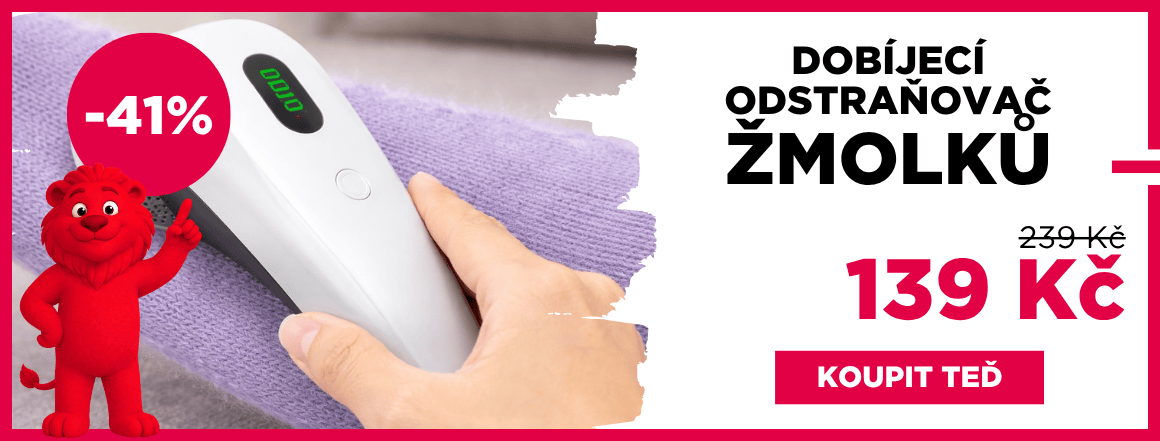 Dobíjecí odstraňovač žmolků