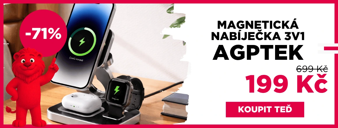Magnetická nabíječka 3v1