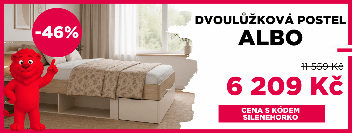 Dvoulůžková postel Albo