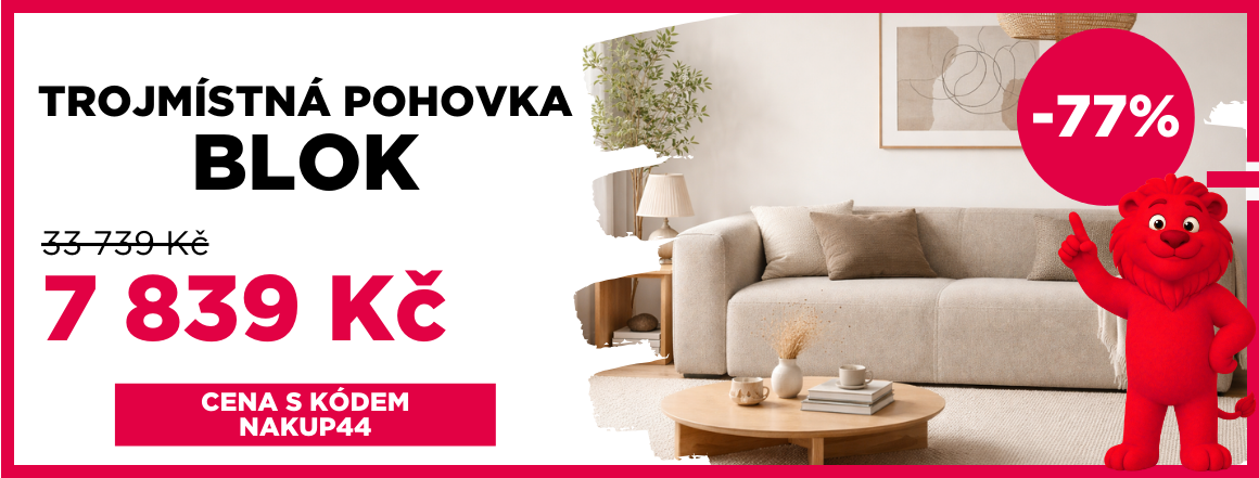 Trojmístná pohovka Blok