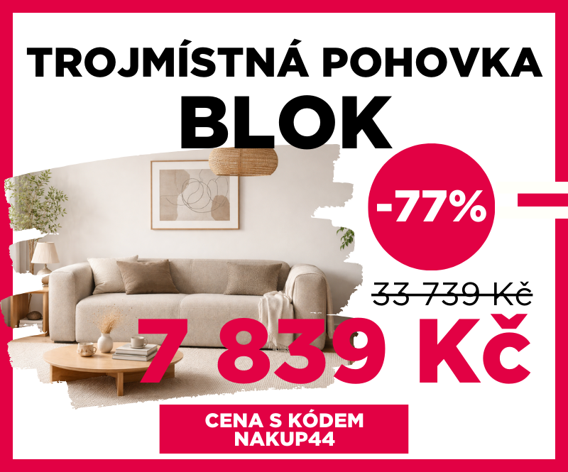 Trojmístná pohovka Blok
